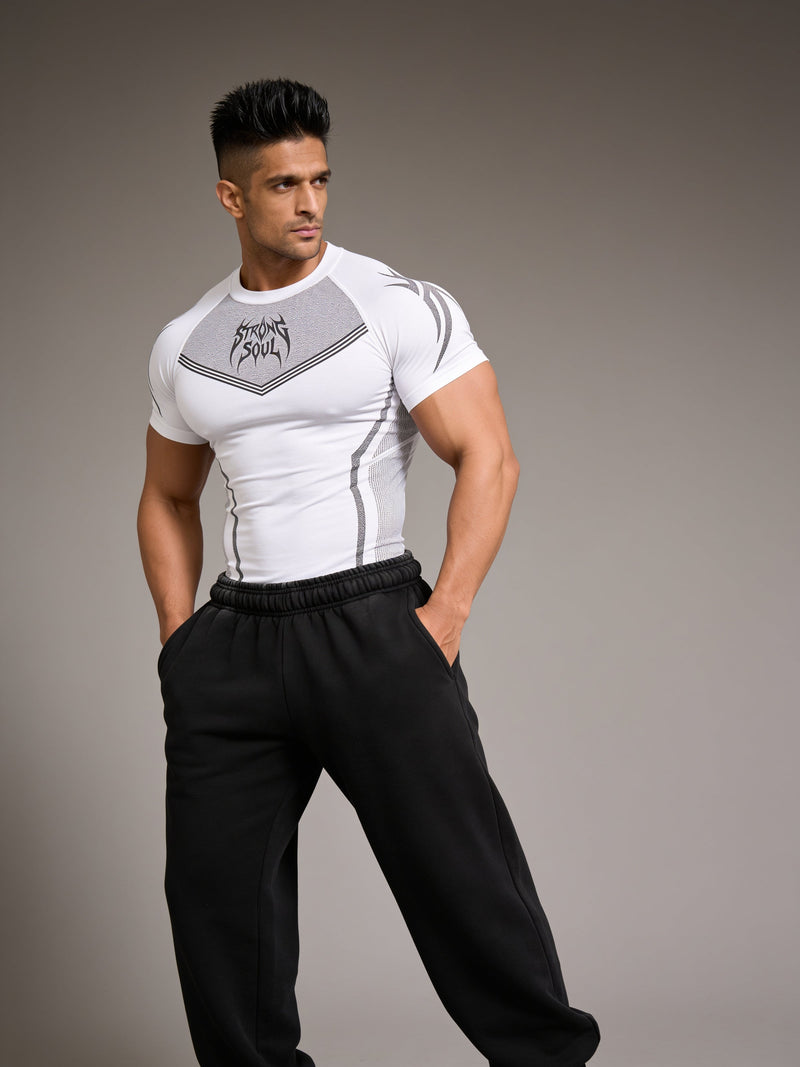 White Warrior - Cotton Lycra Compression