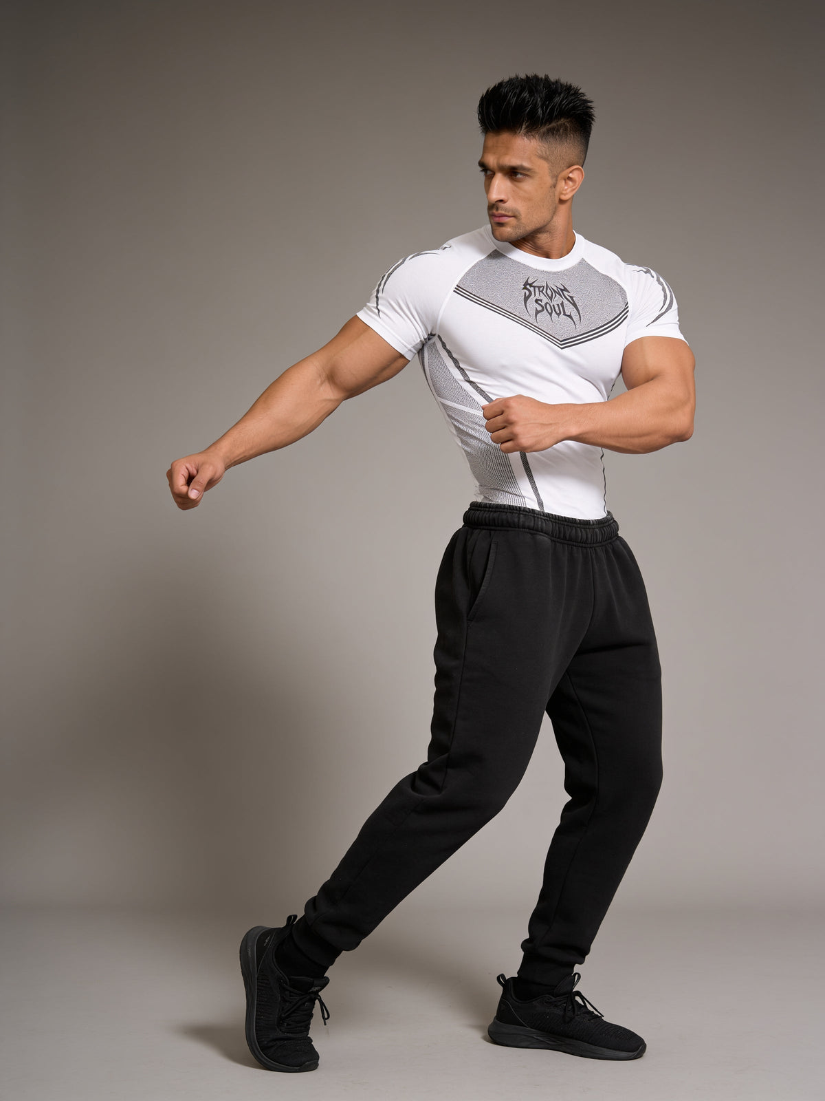 White Warrior - Cotton Lycra Compression