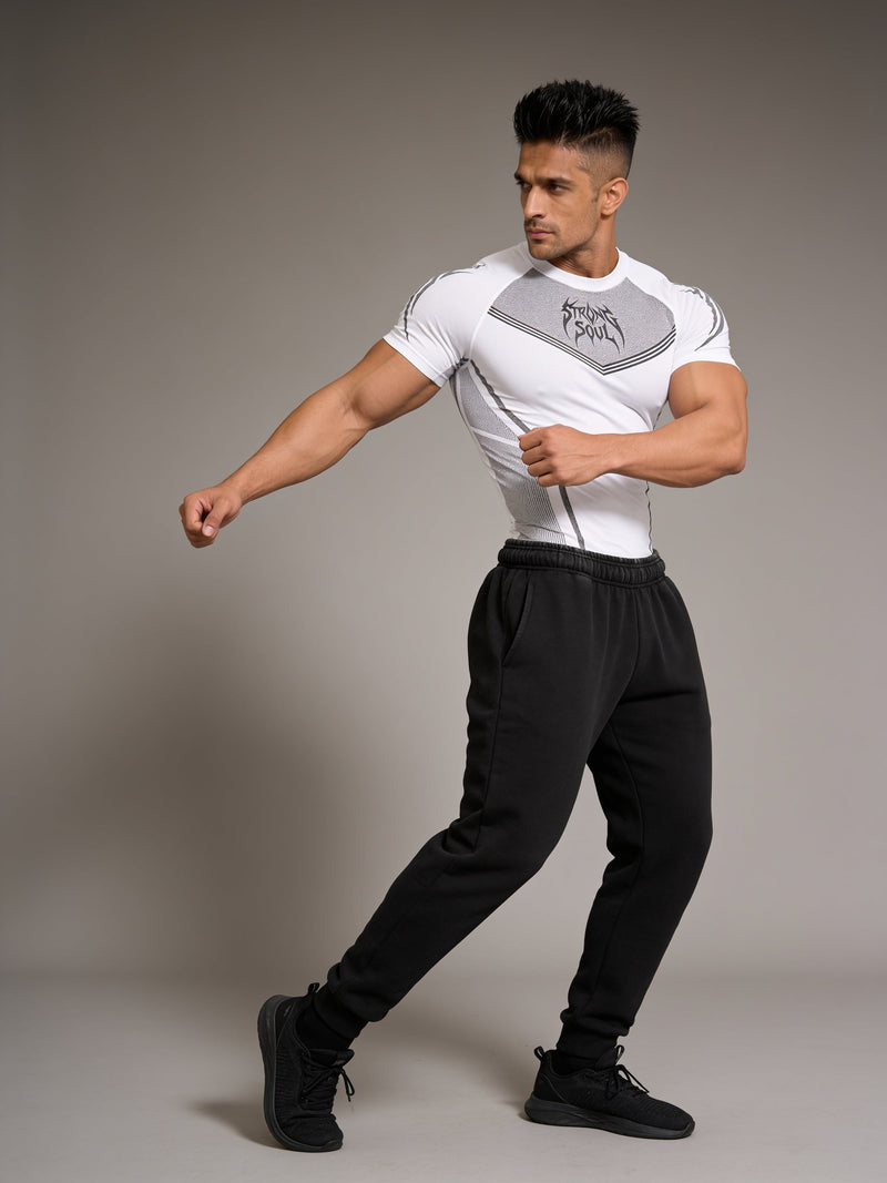 White Warrior - Cotton Lycra Compression