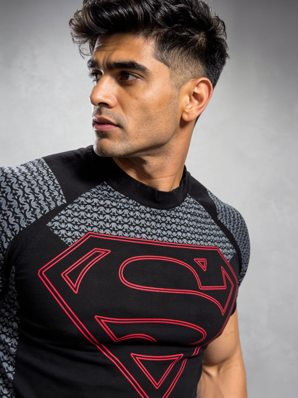 Hero Black Red - Cotton Lycra Compression