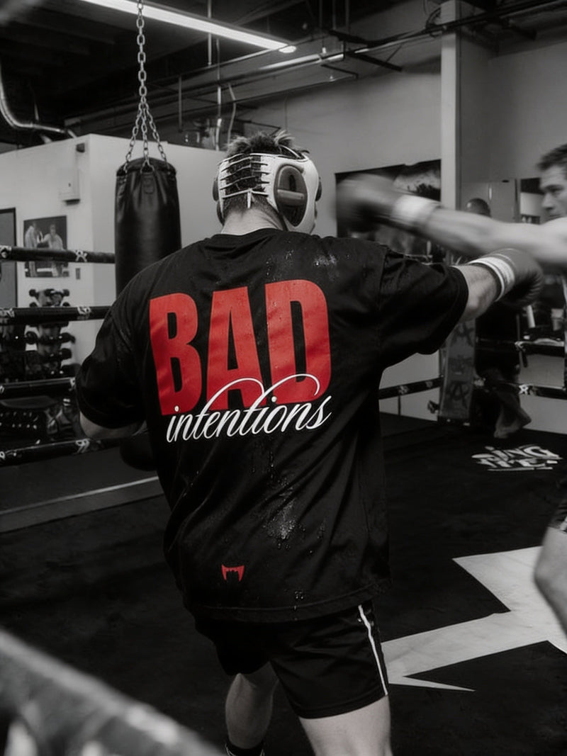 T-Shirt - Black - Bad Intentions - Oversized