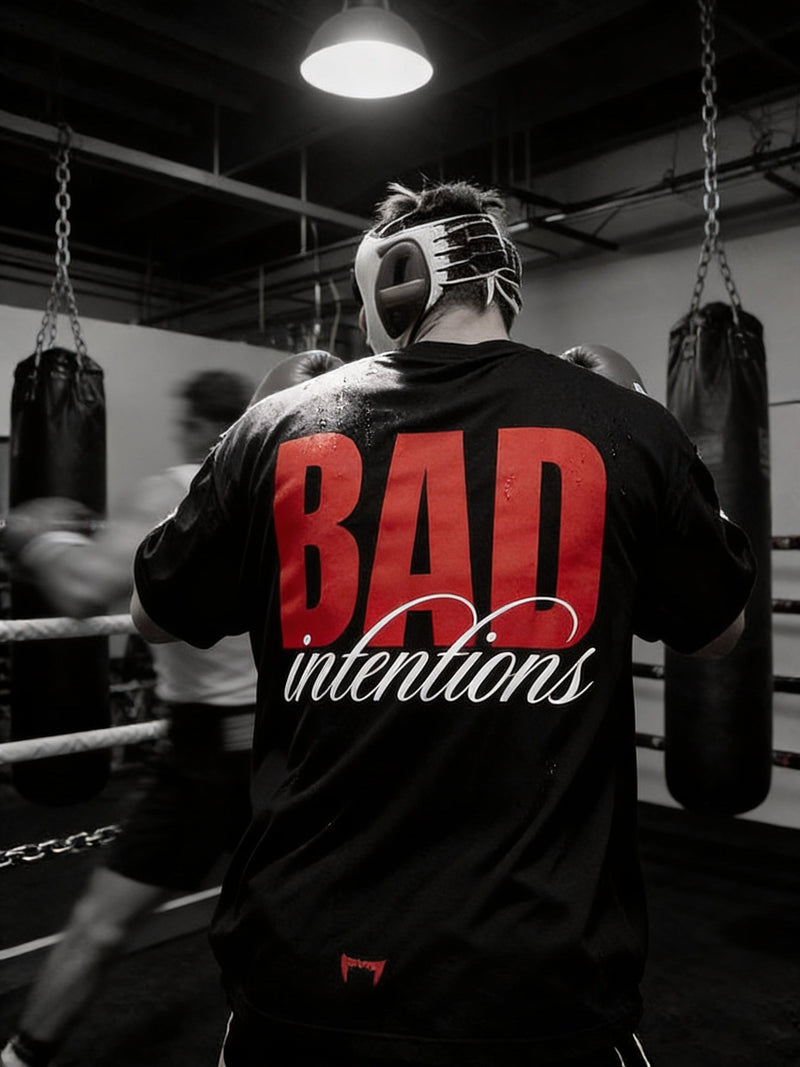 T-Shirt - Black - Bad Intentions - Oversized