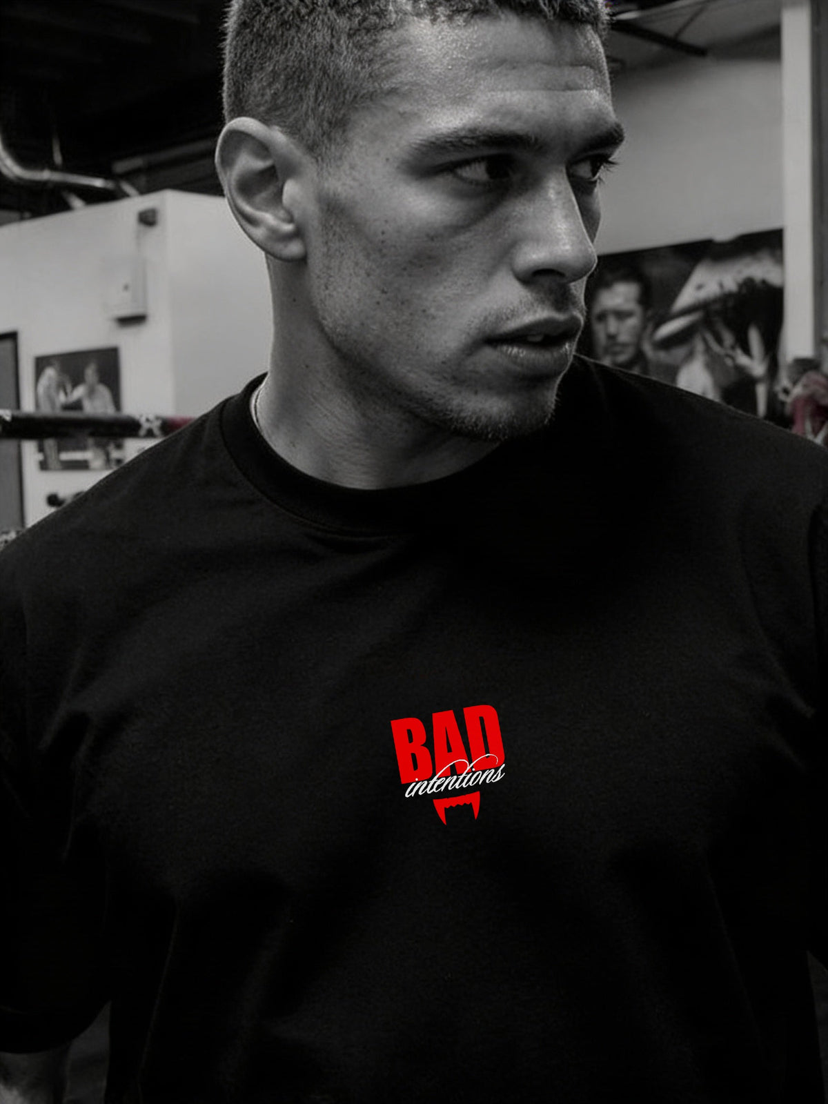 T-Shirt - Black - Bad Intentions - Oversized
