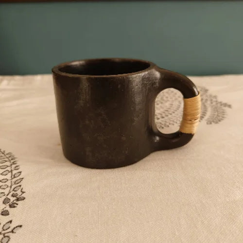 Tea /Coffee: Black Pottery Cups-1
