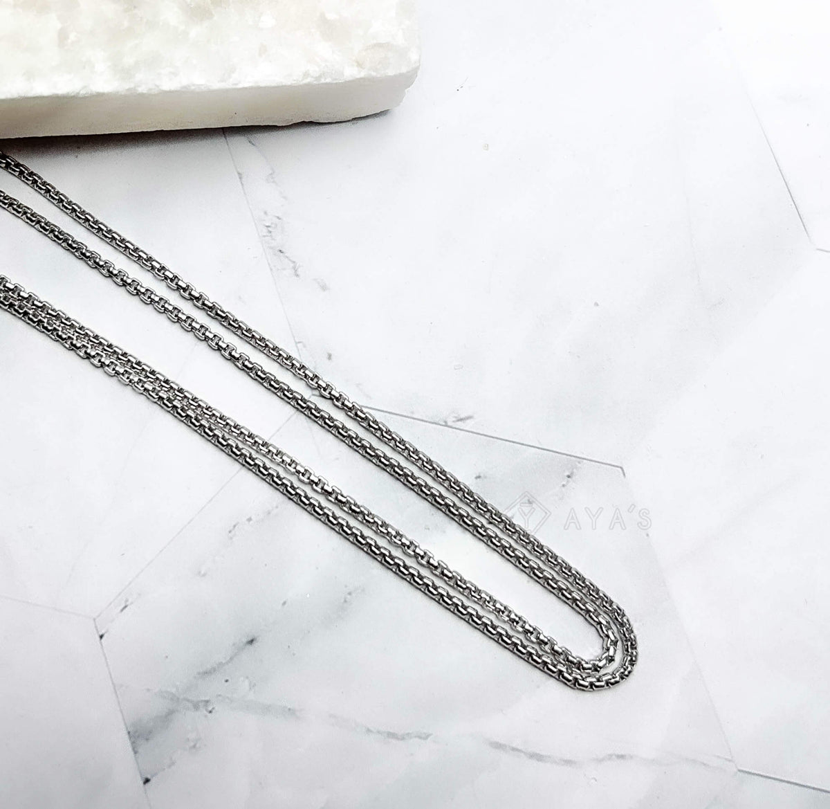 Maori Chain | 925 Sterling Silver, Rhodium Plating & Glossy Finish