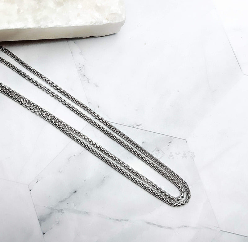 Maori Chain | 925 Sterling Silver, Rhodium Plating & Glossy Finish