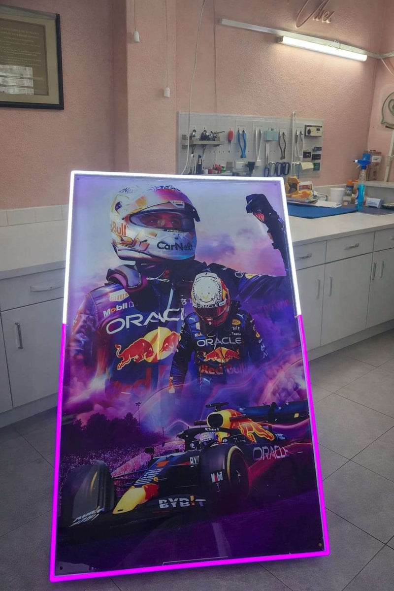 Max Verstappen Neon Aura Frame - 18 x 30 Inch - LED Neon Sign