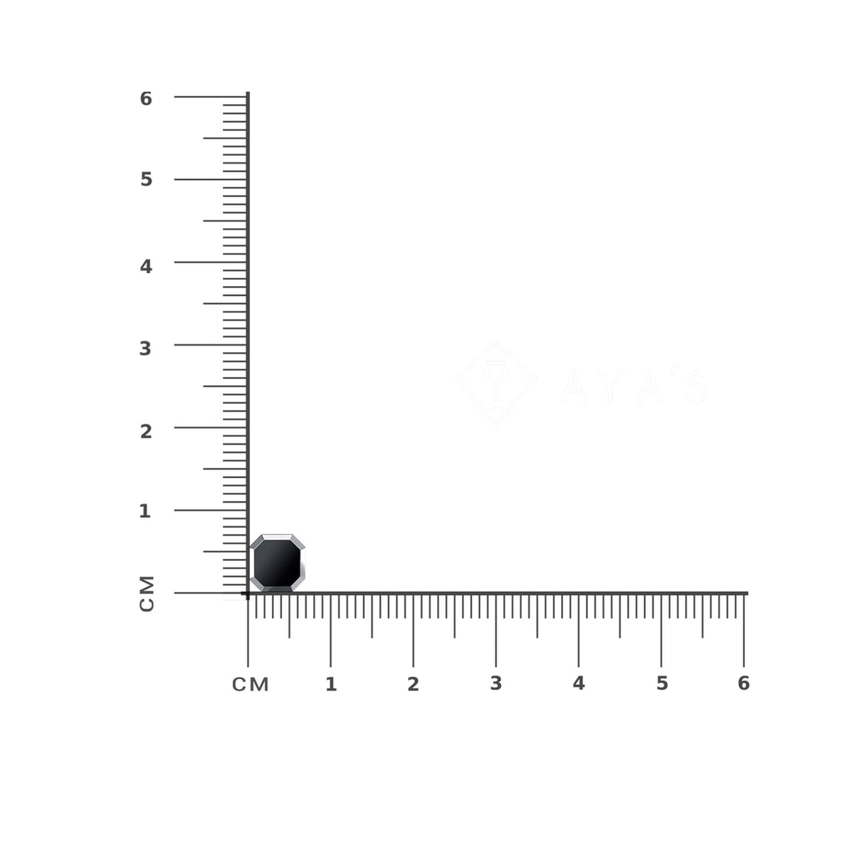 Meiko Stud | 925 Sterling Silver, Natural Gemstone, Rhodium Plating & Glossy Finish