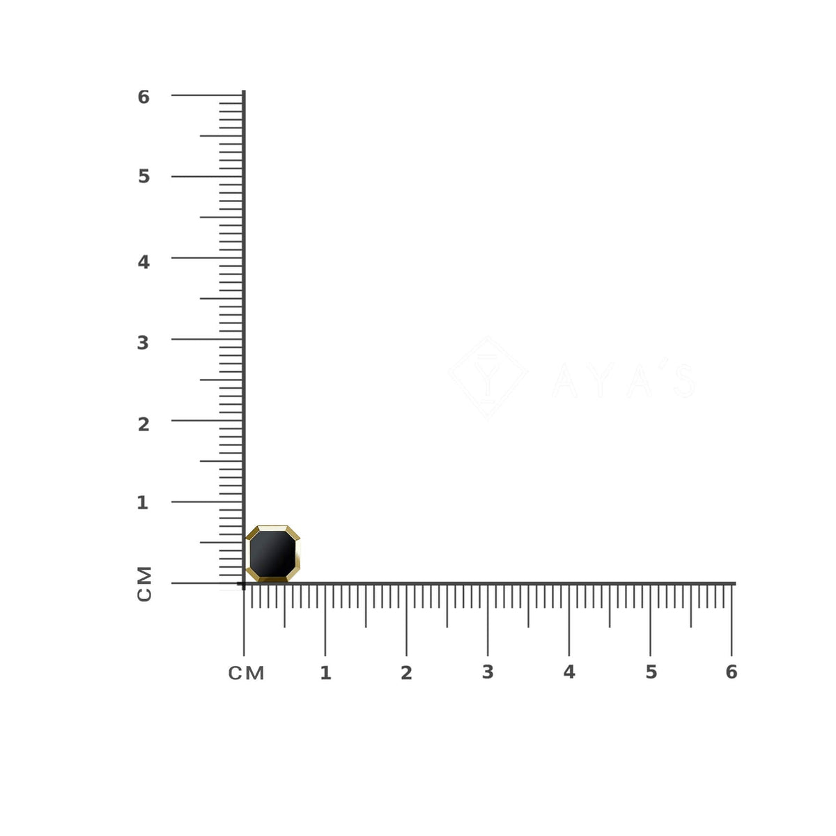 Meiko Stud | 925 Sterling Silver, Natural Gemstone, Rhodium Plating & Glossy Finish