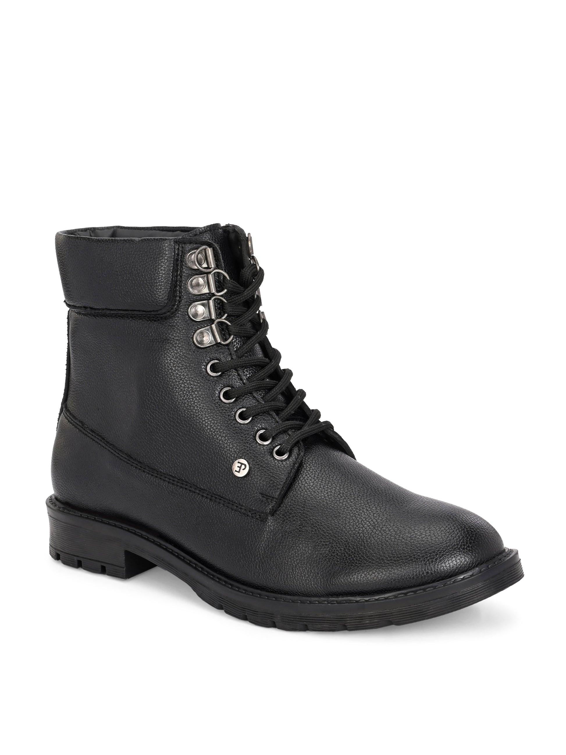 El Paso Men Faux Leather Casual Lace Up Boots-1