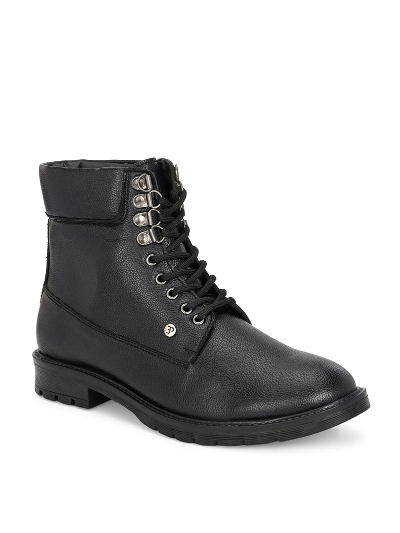 El Paso Men Faux Leather Casual Lace Up Boots-1