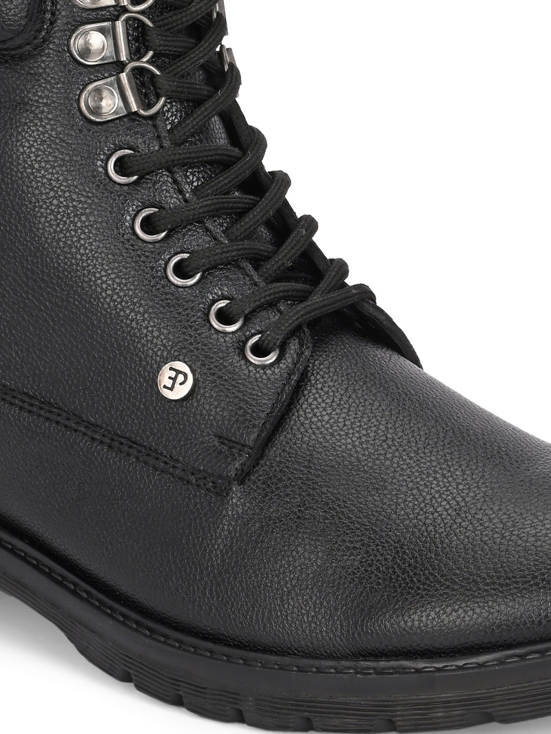 El Paso Men Faux Leather Casual Lace Up Boots-2
