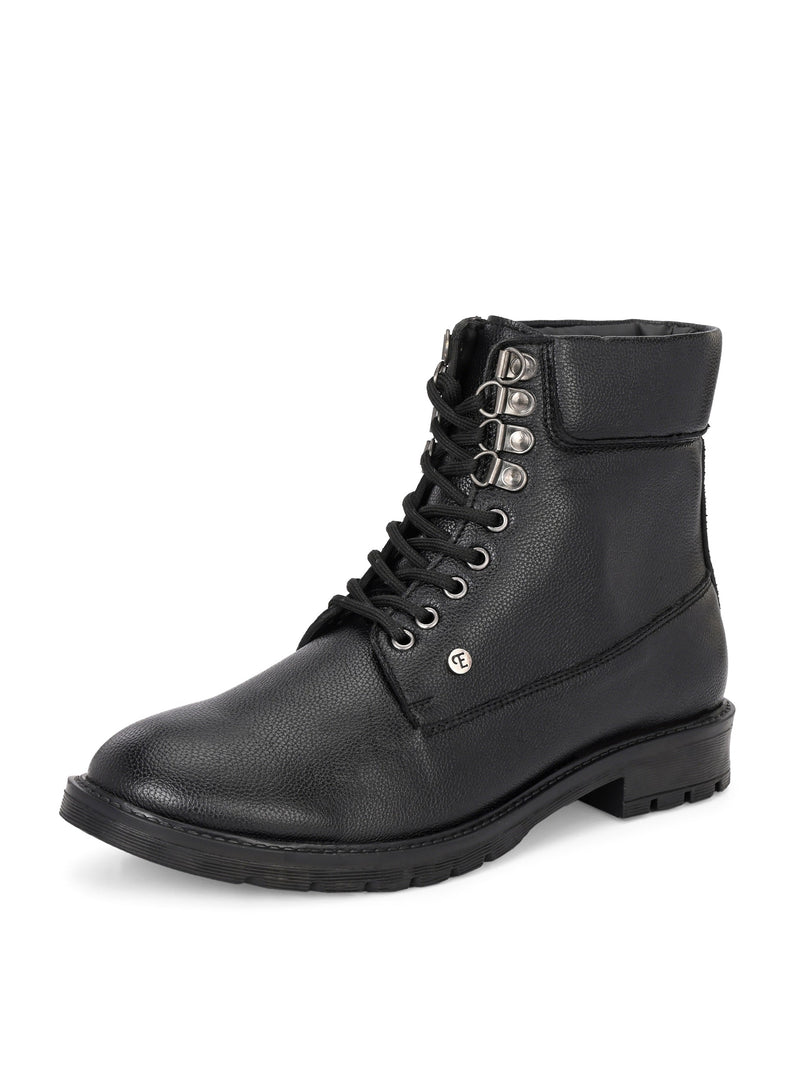 El Paso Men Faux Leather Casual Lace Up Boots-3