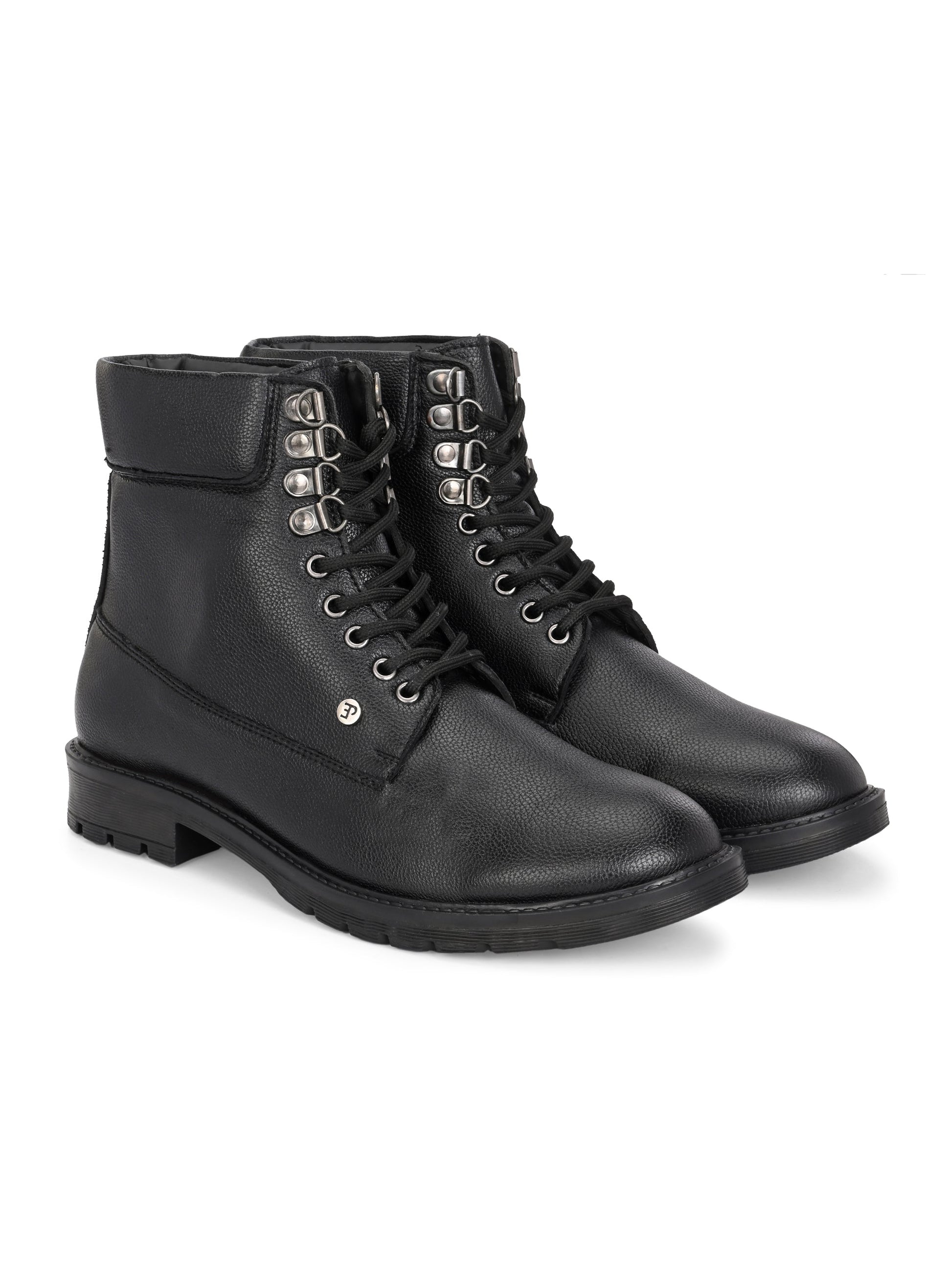 El Paso Men Faux Leather Casual Lace Up Boots-4