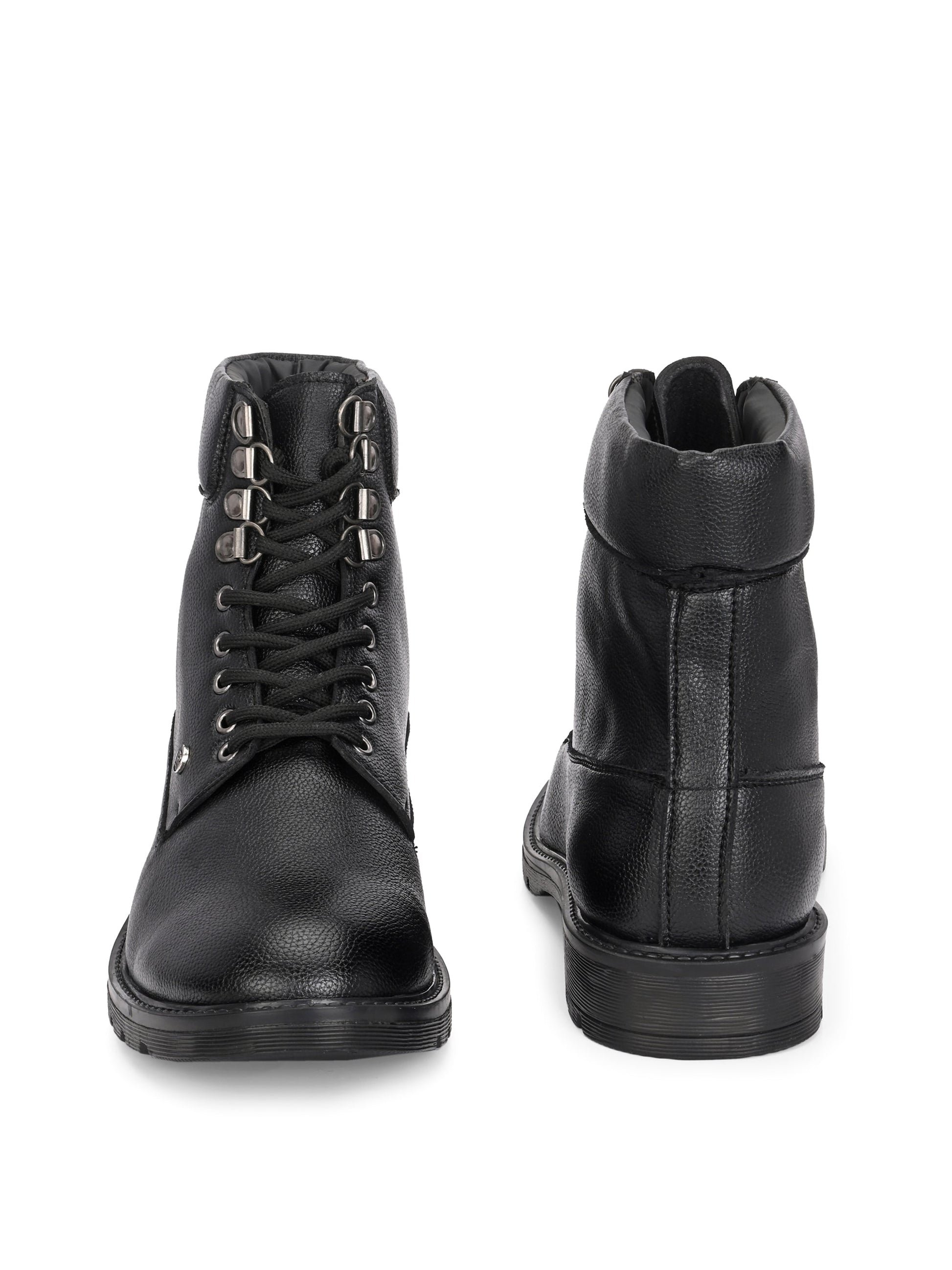 El Paso Men Faux Leather Casual Lace Up Boots-5