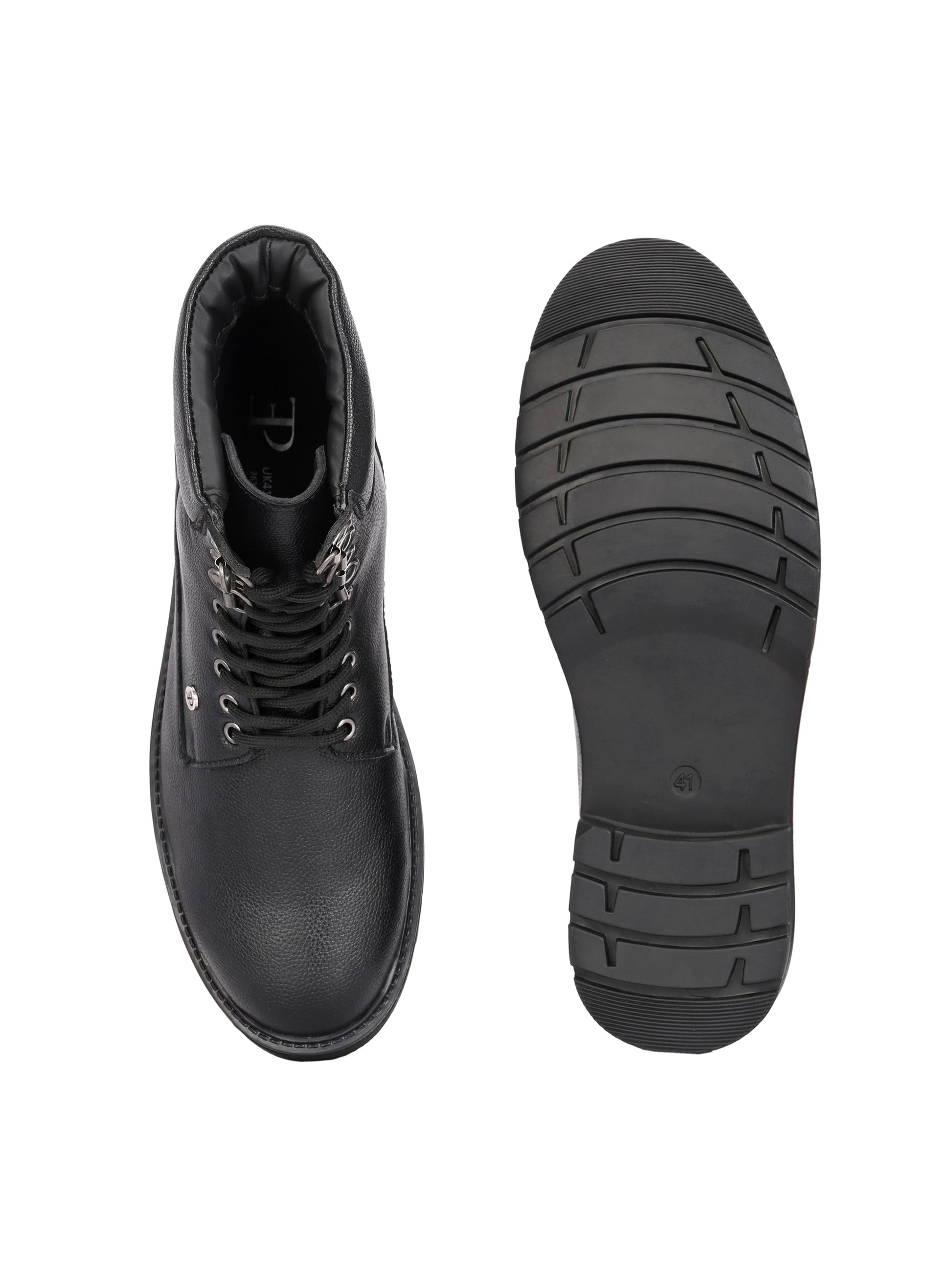 El Paso Men Faux Leather Casual Lace Up Boots-8