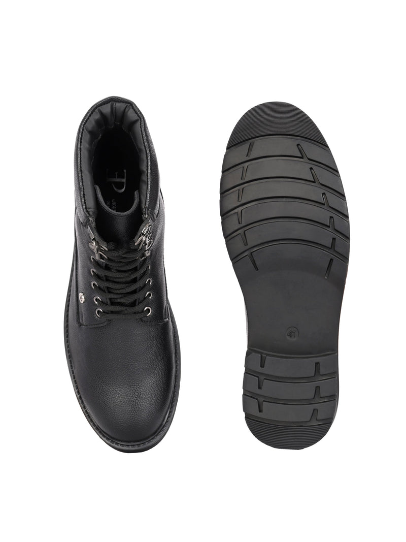 El Paso Men Faux Leather Casual Lace Up Boots-8