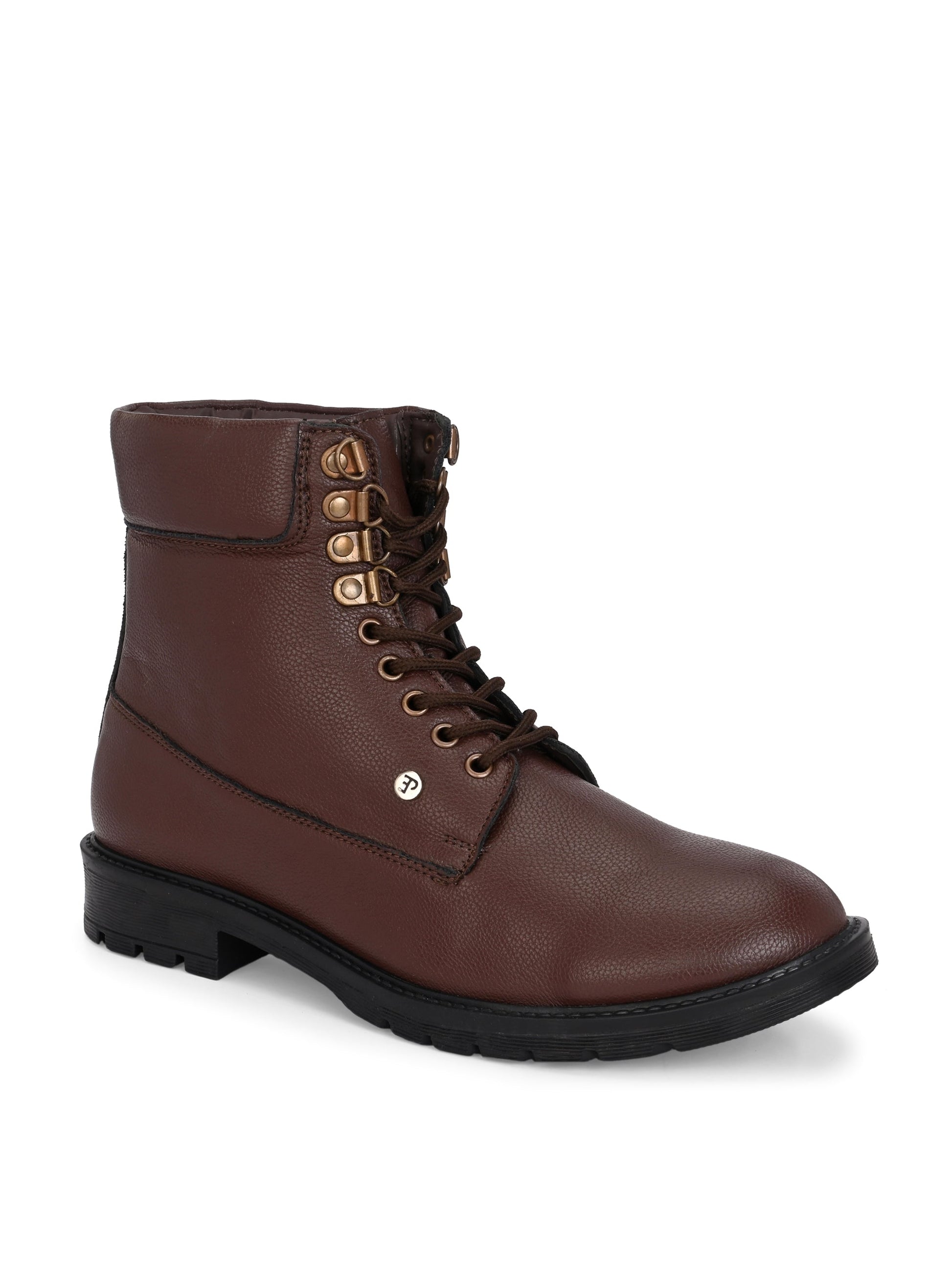 El Paso Men Faux Leather Casual Lace Up Boots-10