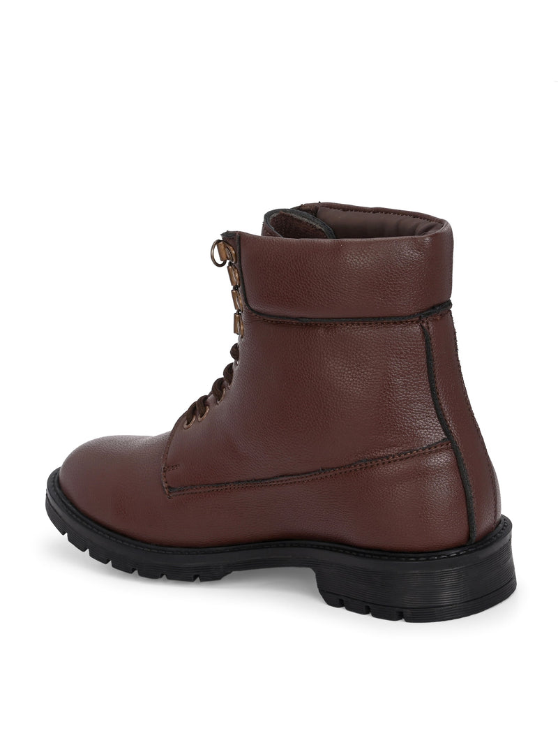 El Paso Men Faux Leather Casual Lace Up Boots-11