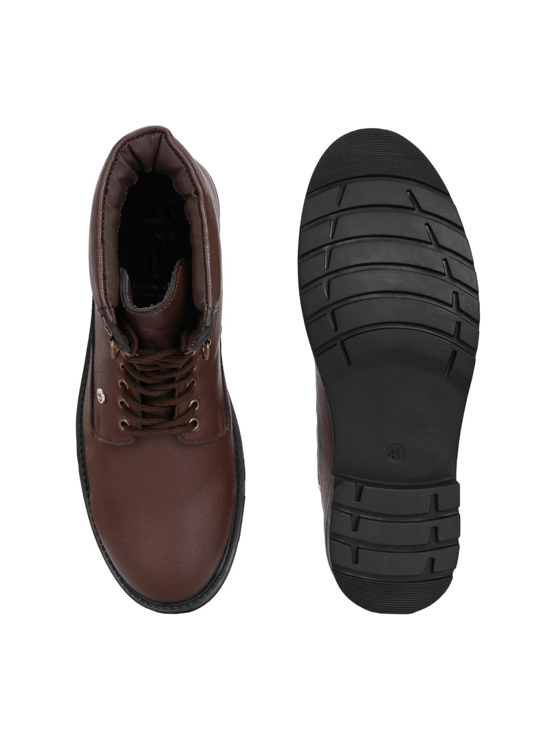 El Paso Men Faux Leather Casual Lace Up Boots-13