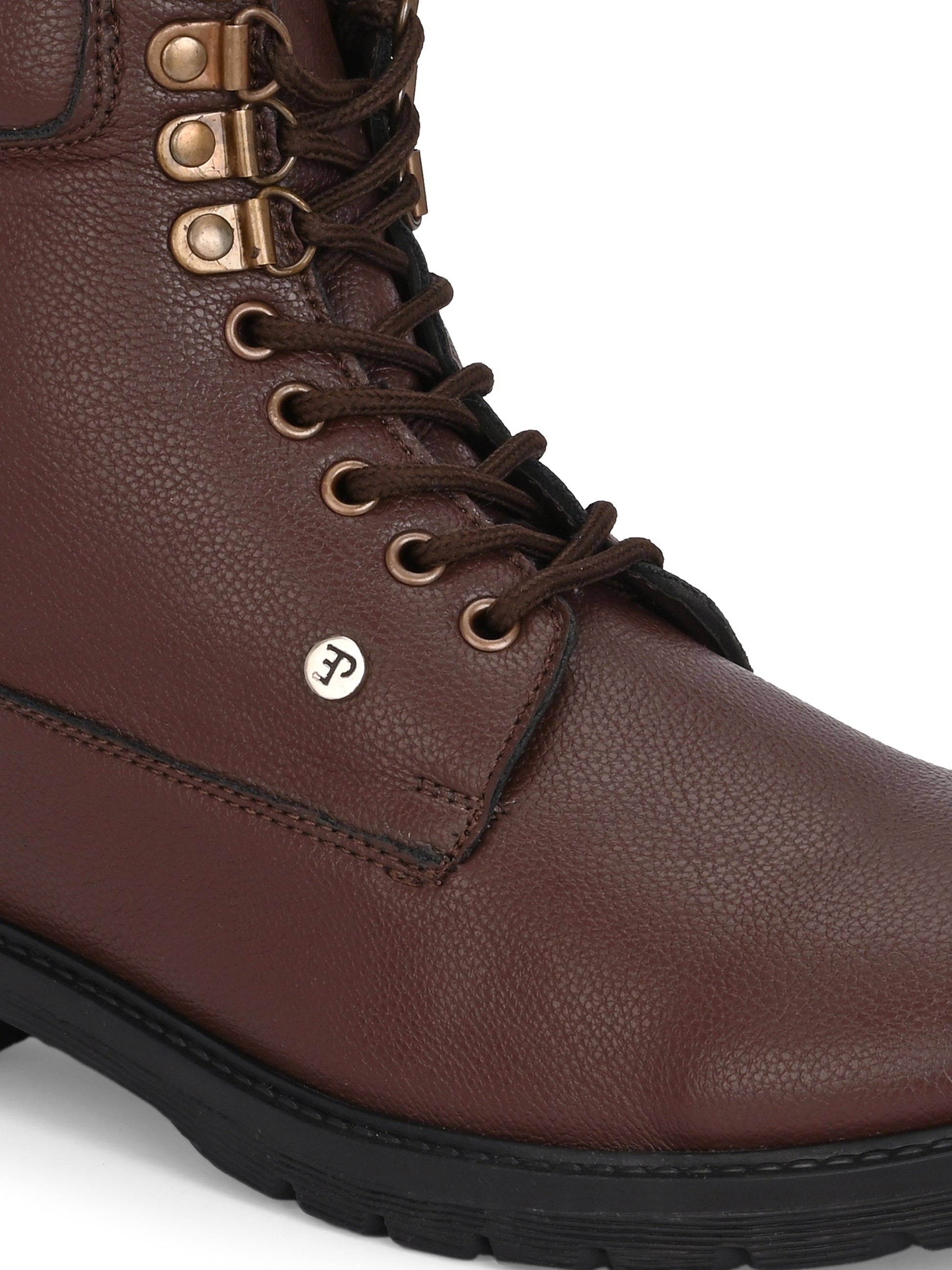El Paso Men Faux Leather Casual Lace Up Boots-14