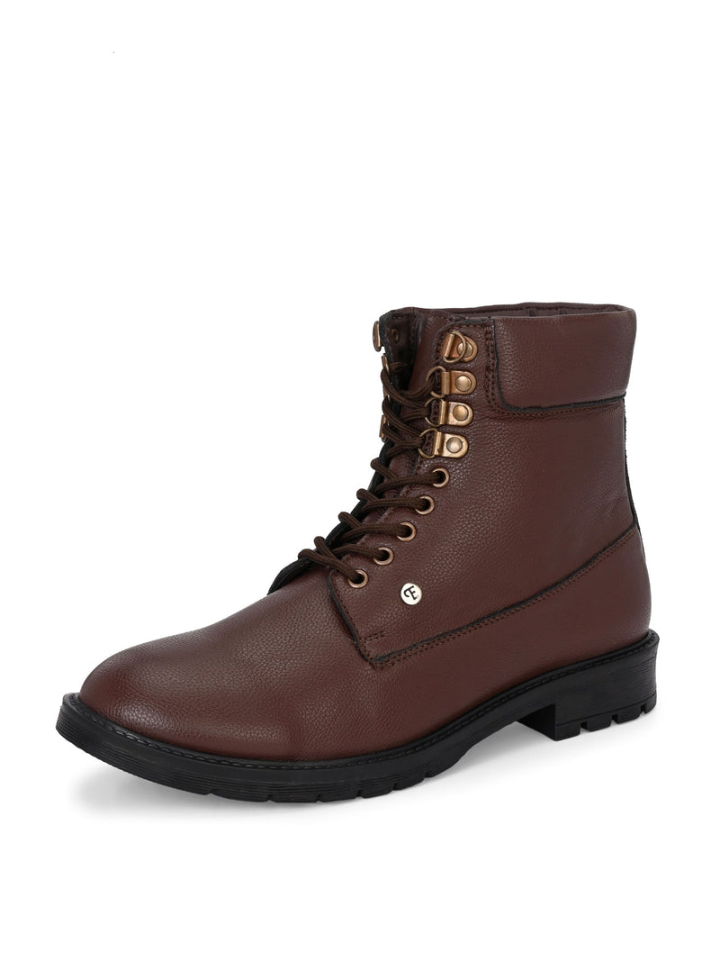 El Paso Men Faux Leather Casual Lace Up Boots-15