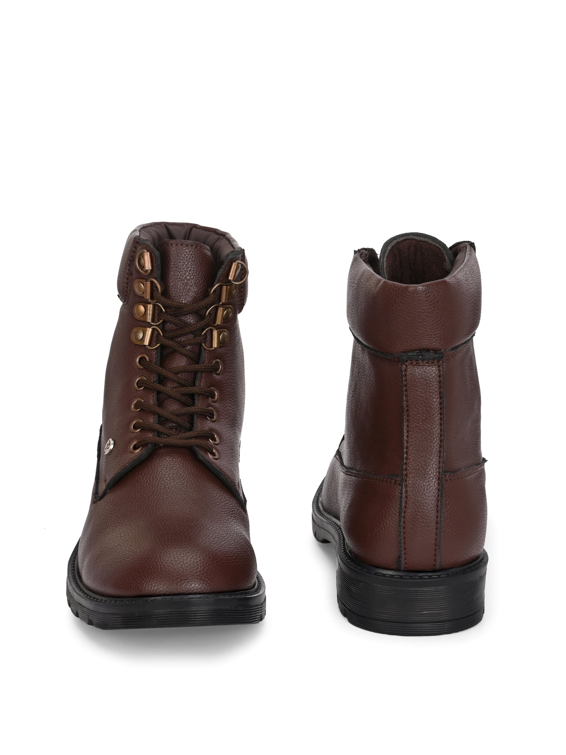 El Paso Men Faux Leather Casual Lace Up Boots-17
