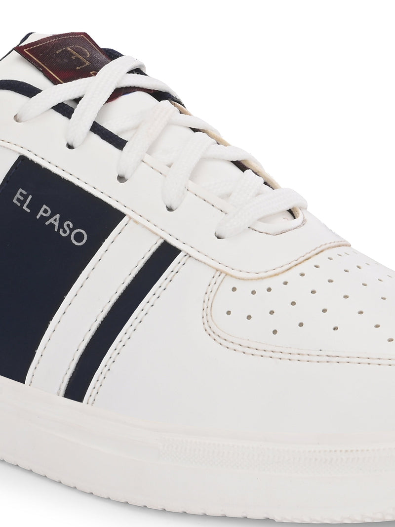 Men Leather Casual Lace Up Sneakers-2
