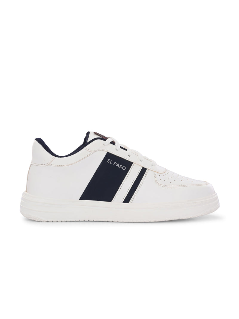 Men Leather Casual Lace Up Sneakers-3