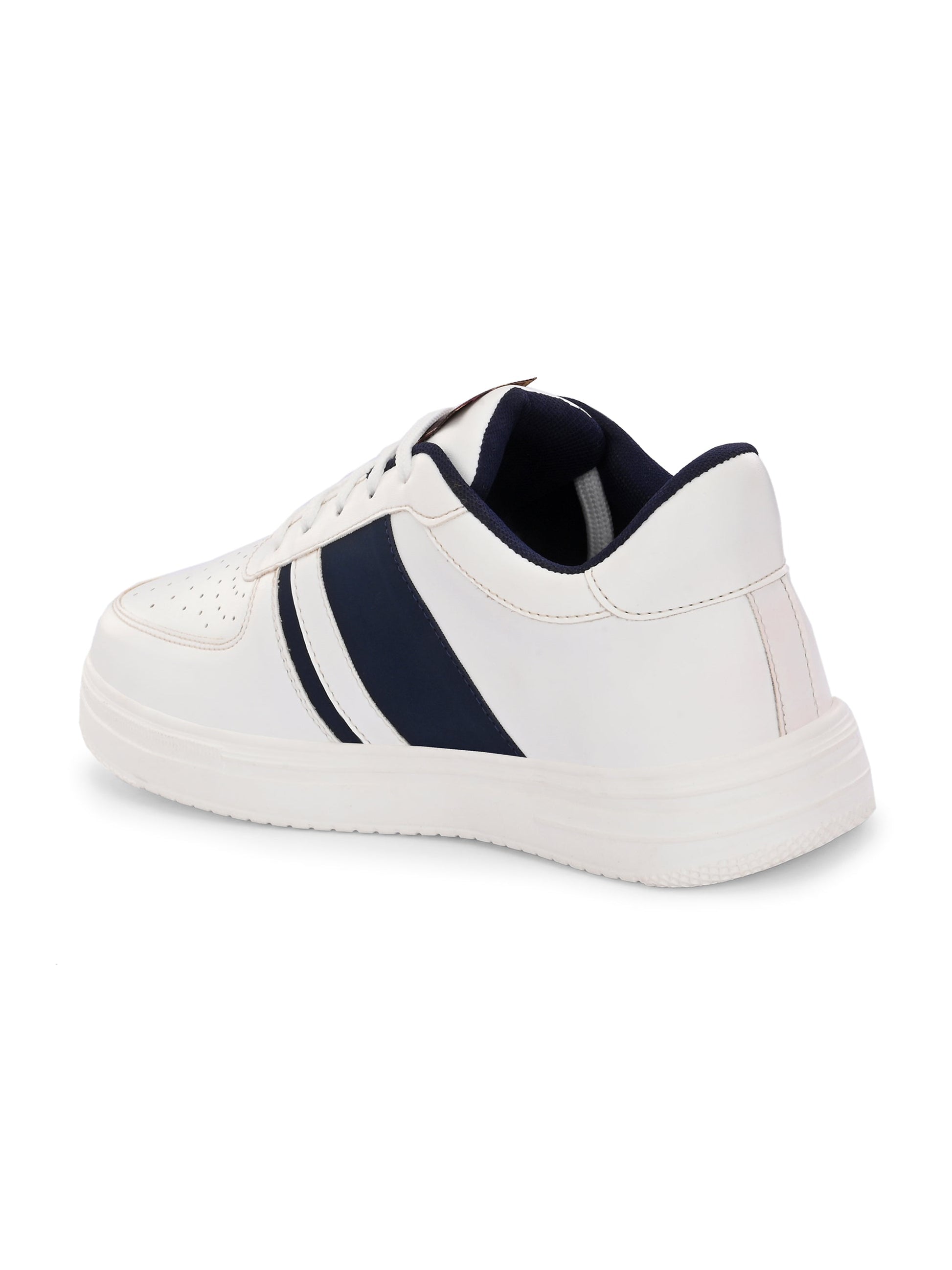 Men Leather Casual Lace Up Sneakers-4