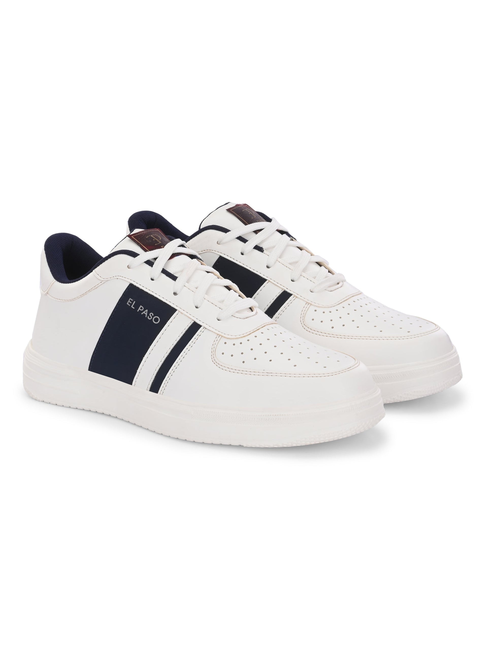 Men Leather Casual Lace Up Sneakers-5