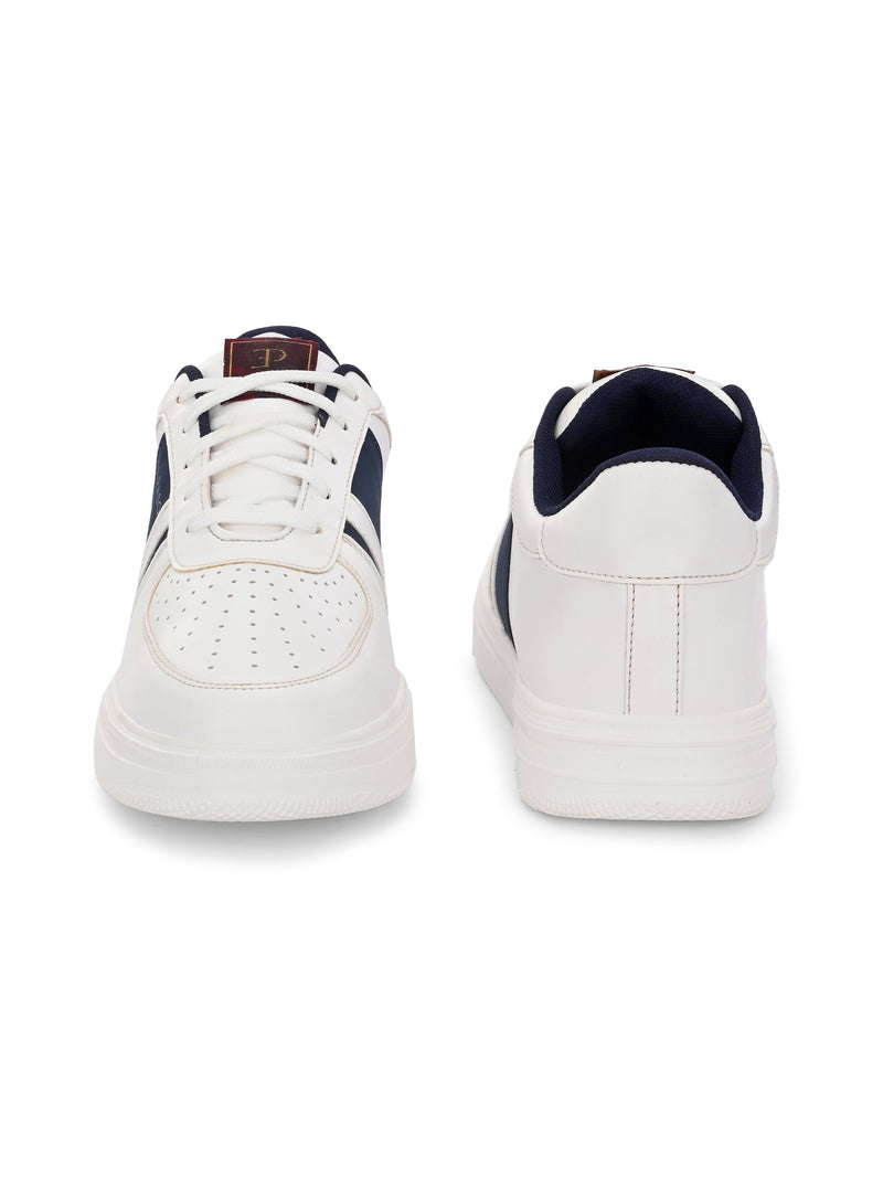 Men Leather Casual Lace Up Sneakers-6