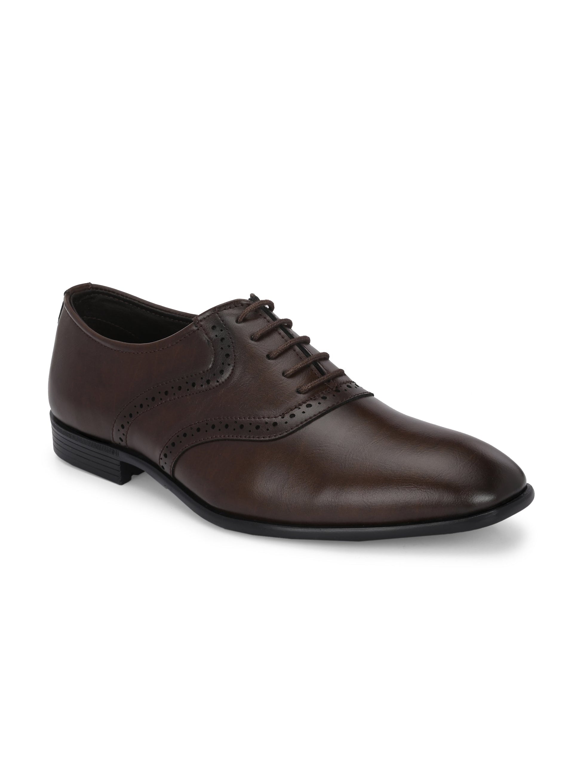 Solid Men Formal Brogues Shoes-1