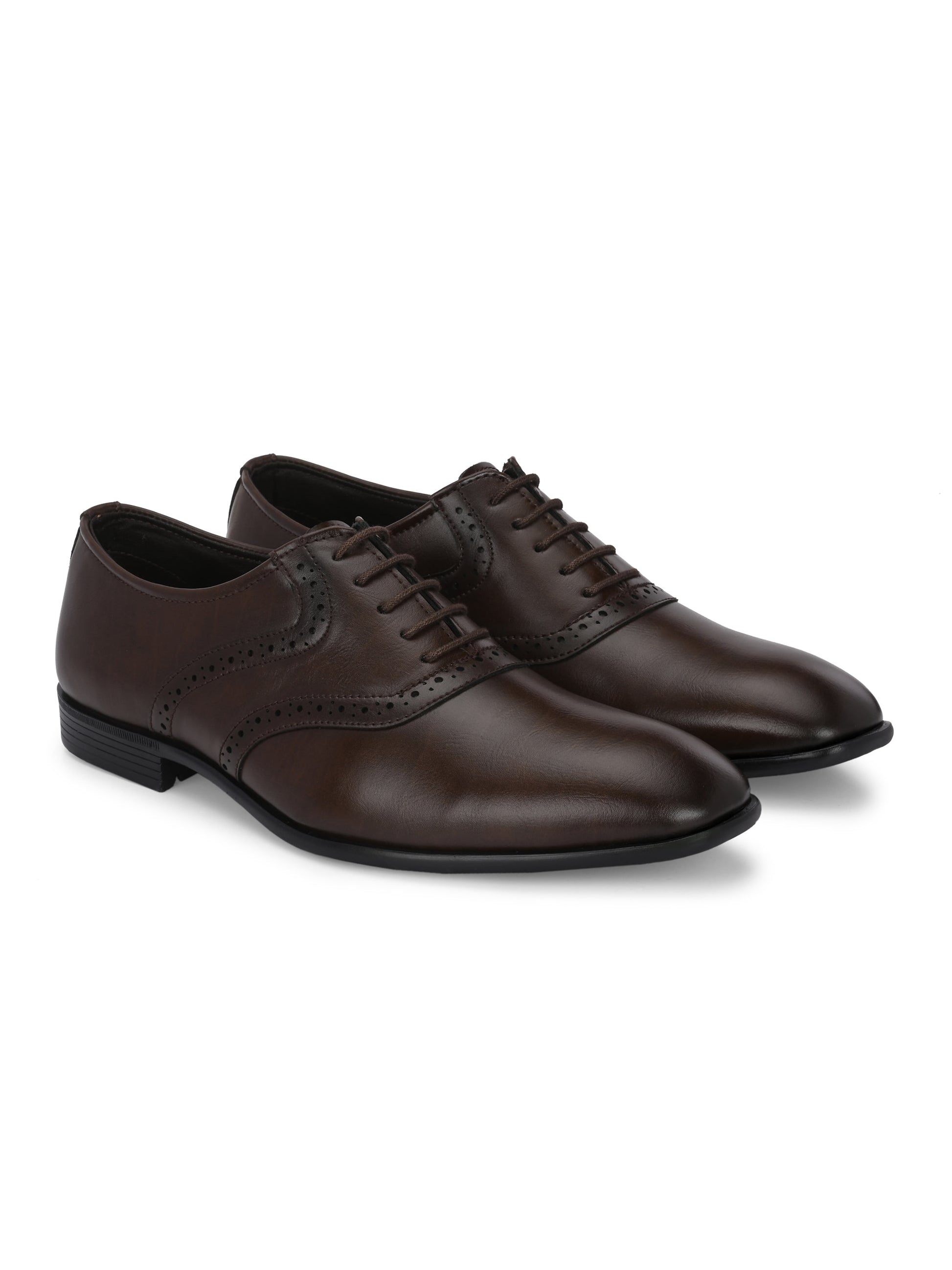 Solid Men Formal Brogues Shoes-5