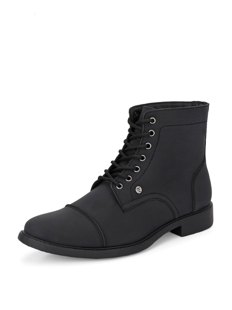 El Paso Men Faux Leather Casual Lace Up Boots-3