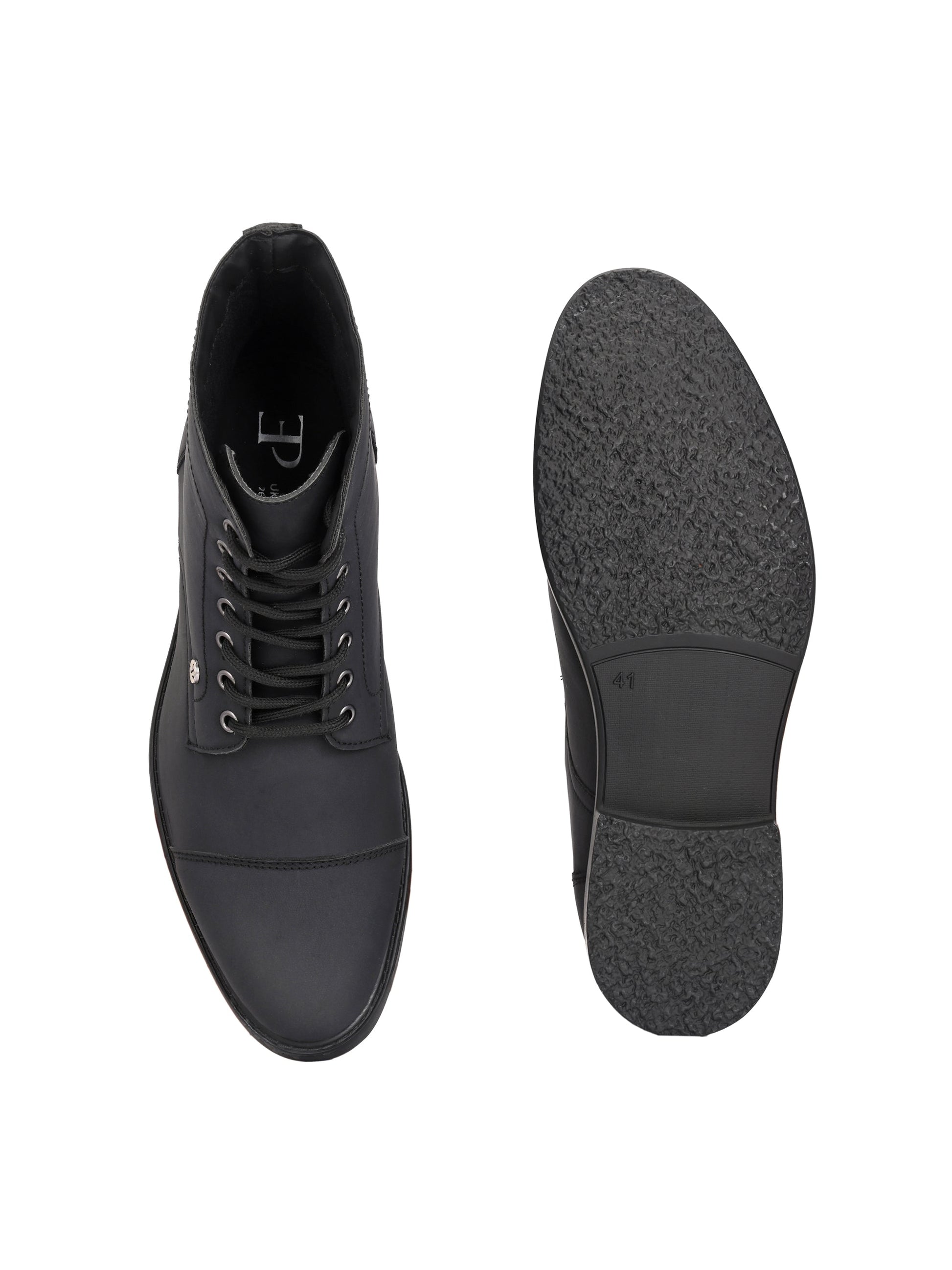 El Paso Men Faux Leather Casual Lace Up Boots-8