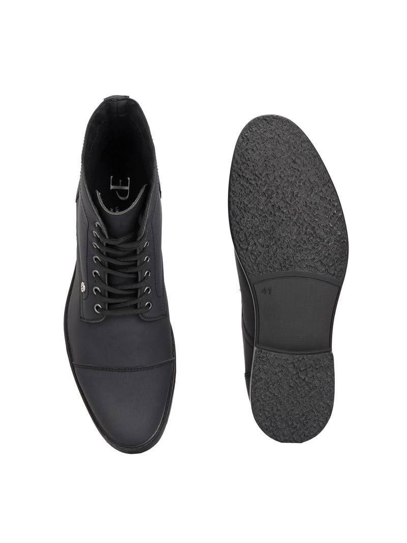 El Paso Men Faux Leather Casual Lace Up Boots-8