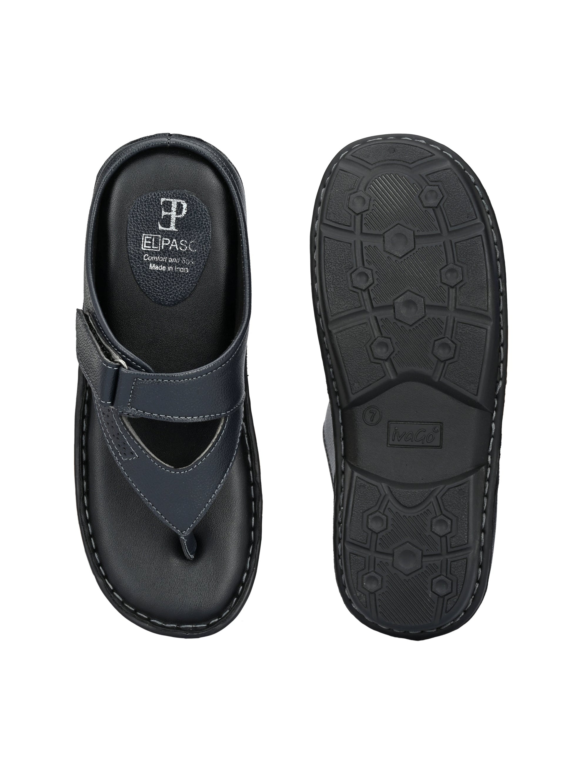 Navy Splendor Toe Loop Sandals-4