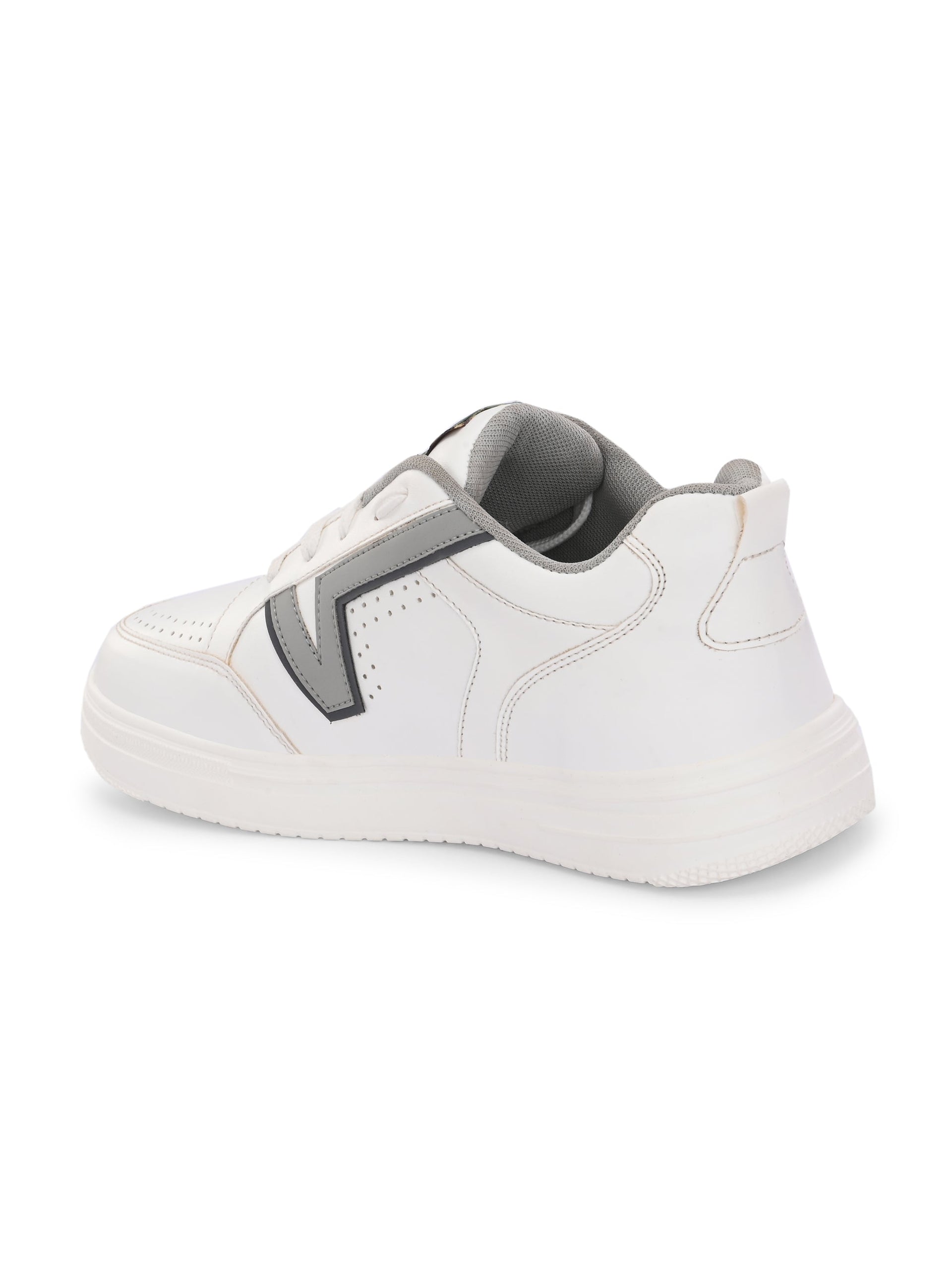 Men Striped Round Toe Lightweight Sneakers