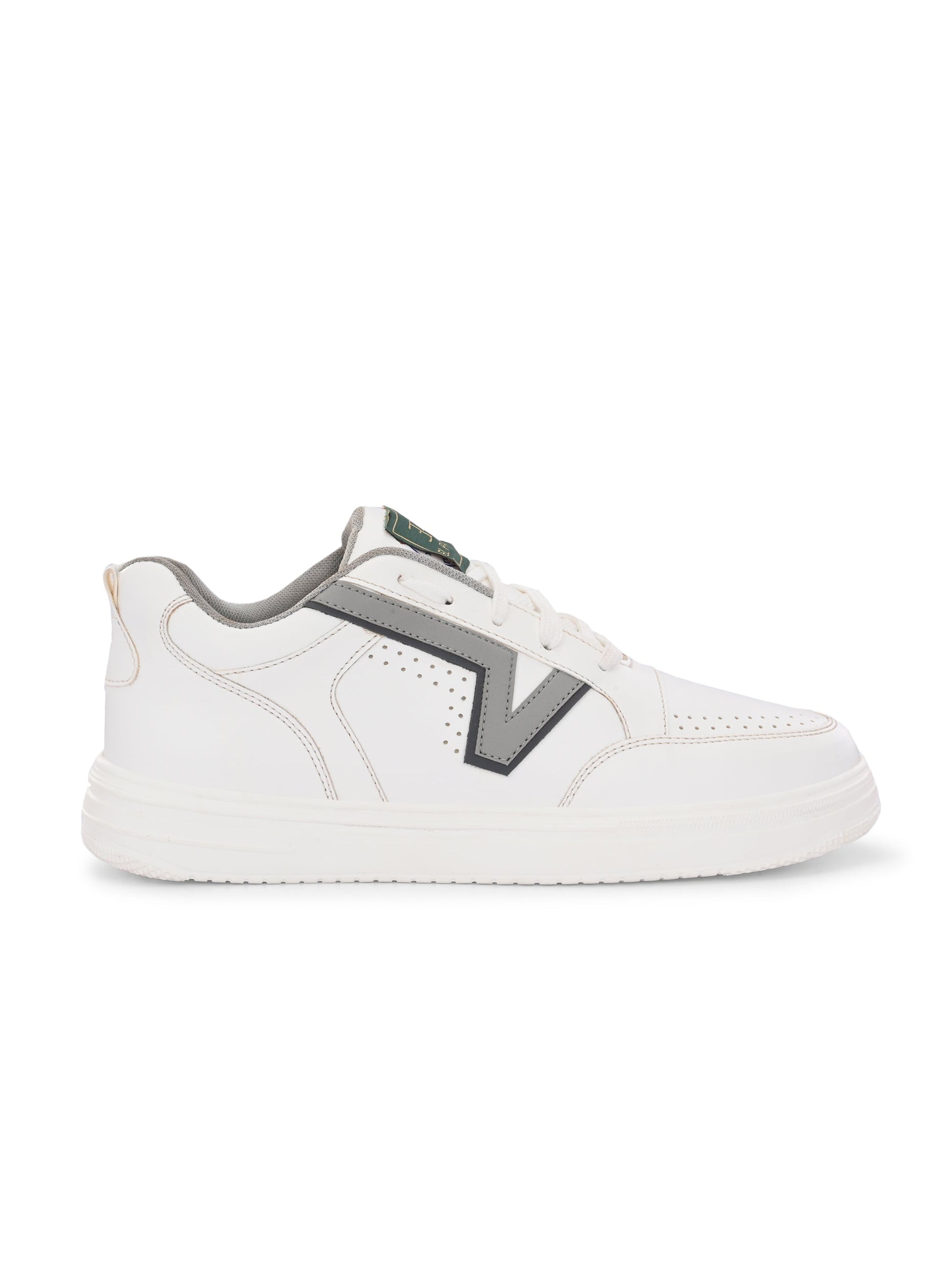 Men Striped Round Toe Lightweight Sneakers-3