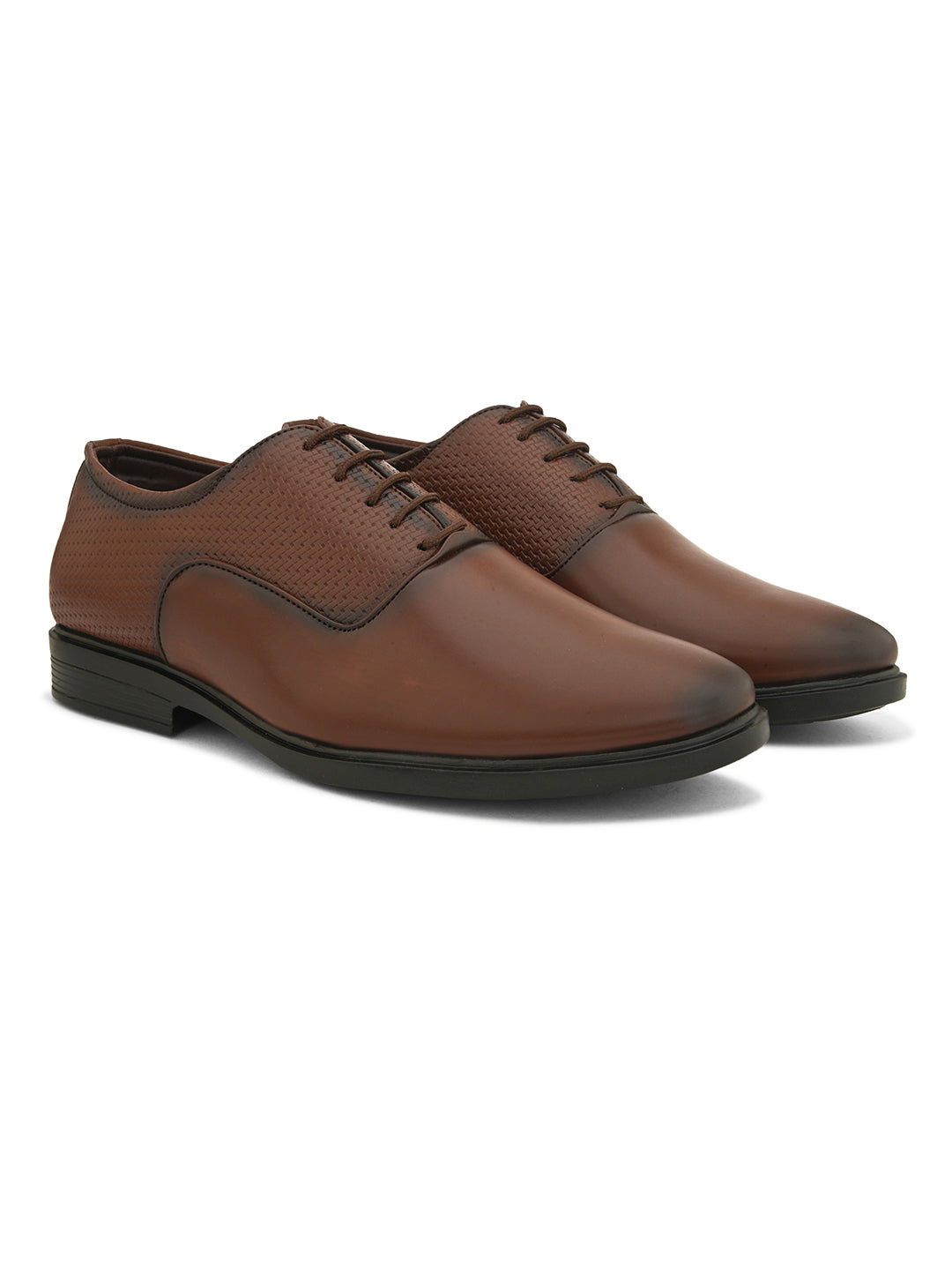 Men Textured Formal Derbys-5