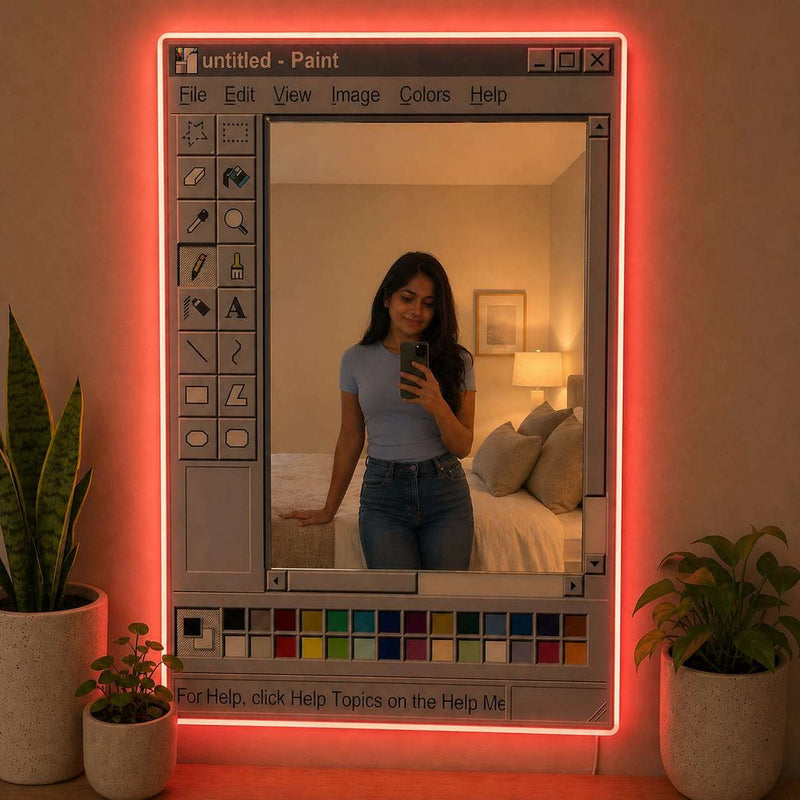 Mirror Neon Sign Paint - Red