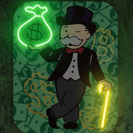 Money King Neon Wall Art – Monopoly Tycoon LED Neon Sign | Neon Signs India — Image 2