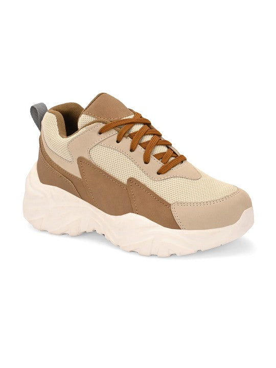 El Paso Women Colourblocked Lace-Ups Lightweight Sneakers-1