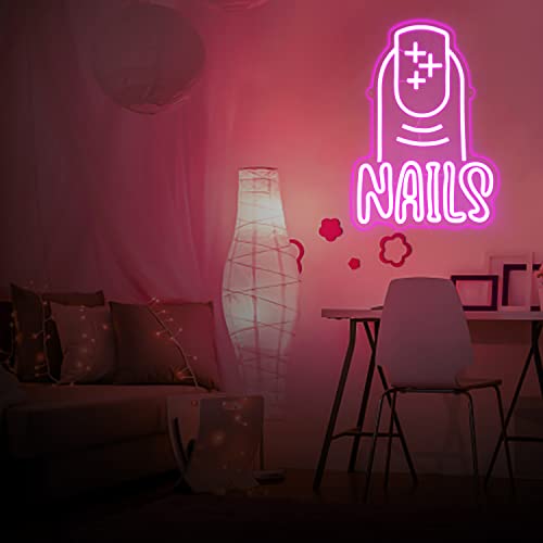 Nails Neon Sign Nail Neon Sign (15.7x10.8in) Neonsignsindia