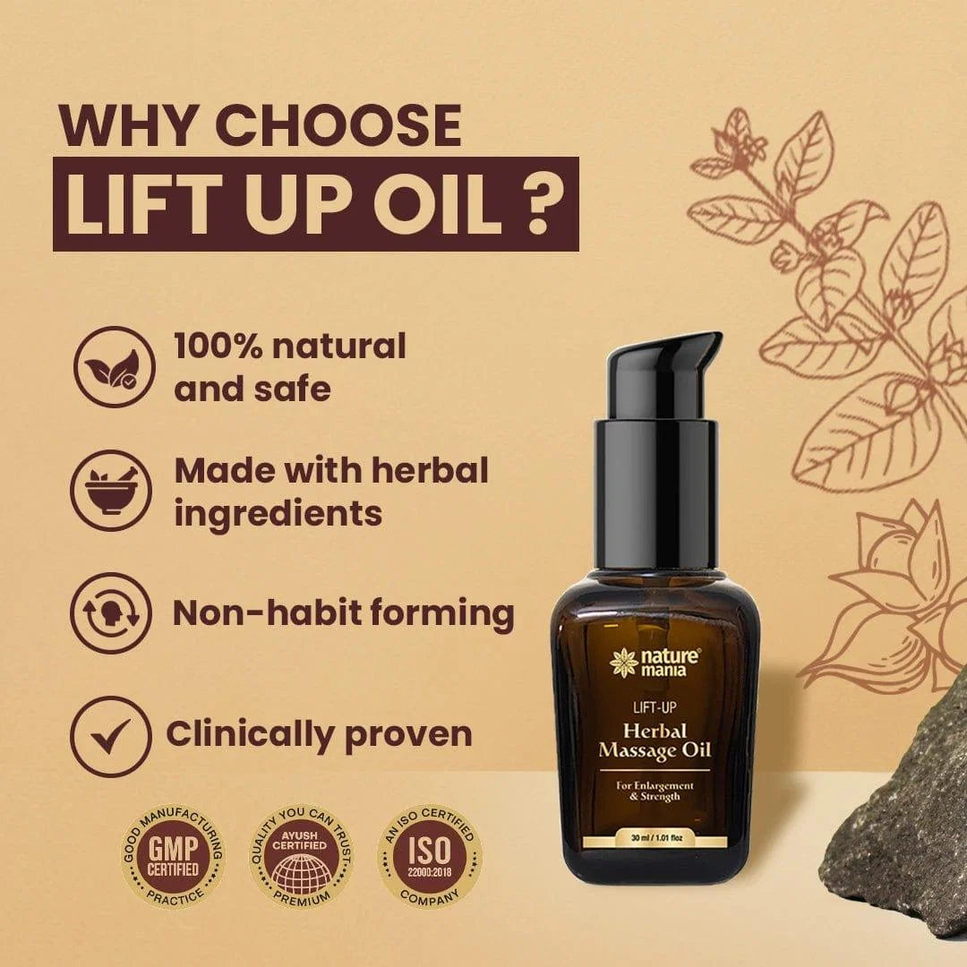 Lift-Up Massage Oil (30ML) for Men - Enjoy Better Intimacy 🥵