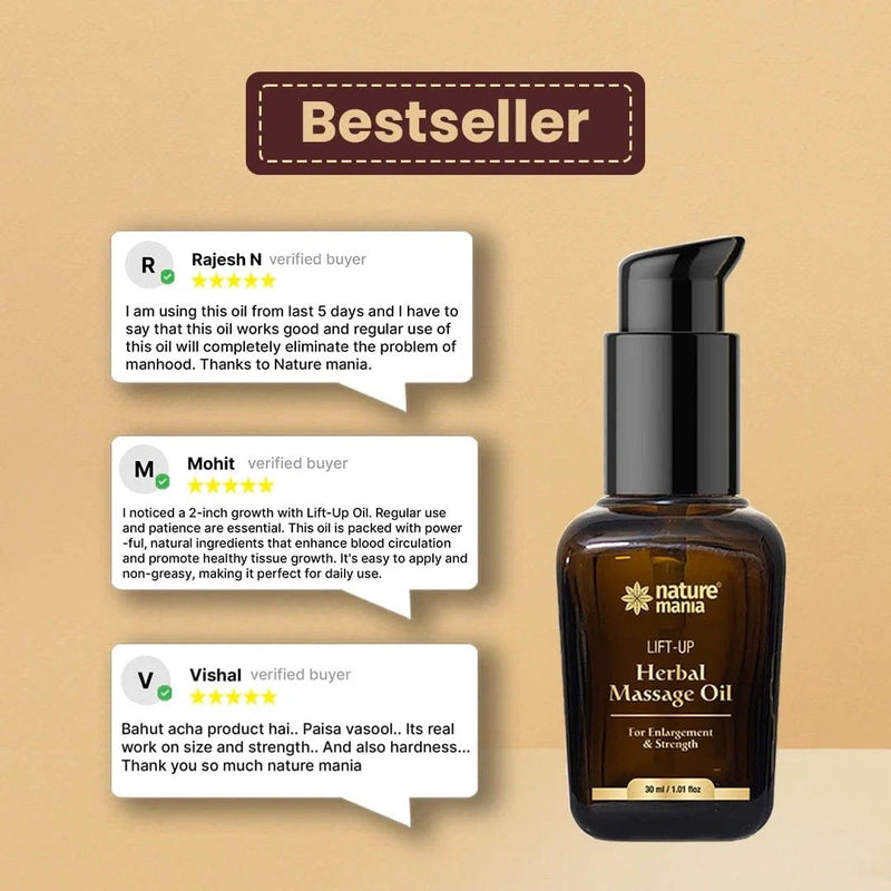 Lift-Up Massage Oil (30ML) for Men - Enjoy Better Intimacy 🥵