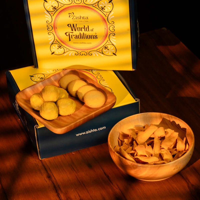 Neem Snack Serving Set | A thoughtful House Warming gift-1