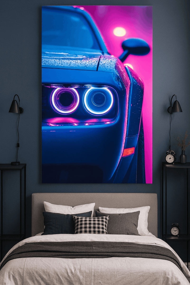 Neon Street Pulse Car Wall Art | Neon Signs India — Image 1