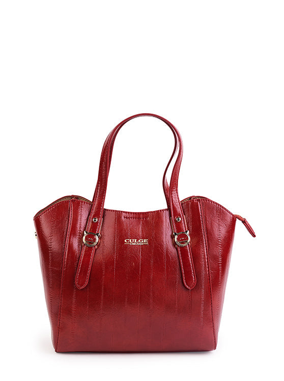Culge Chicago "The Drake" Convertible Satchel – Crimson Noir-2